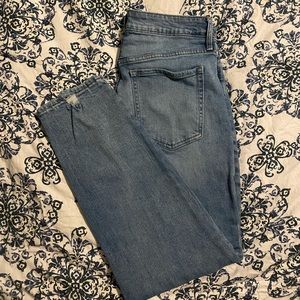 Old Navy Distressed high waisted O.G. Straight jeans